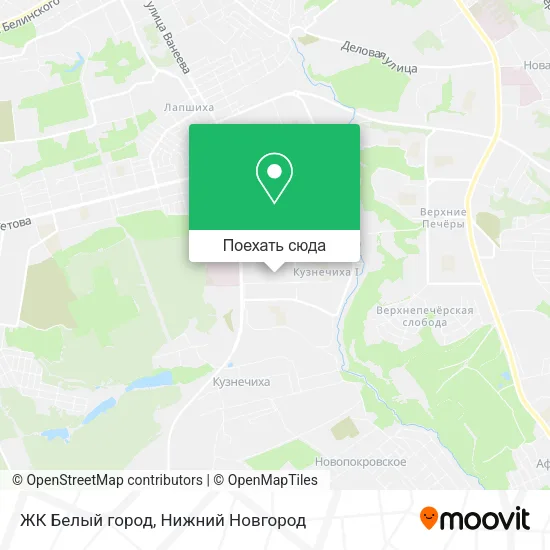 Карта ЖК  Белый город