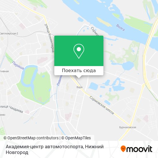 Карта Академия-центр автомотоспорта
