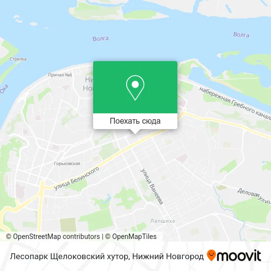 Карта Лесопарк Щелоковский хутор