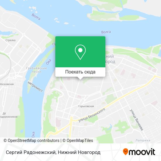 Карта Сергий Радонежский