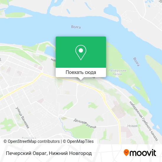 Карта Печерский Овраг