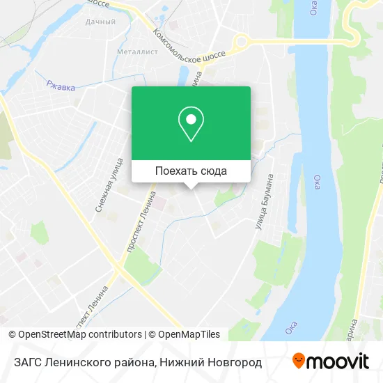 Карта ЗАГС Ленинского района