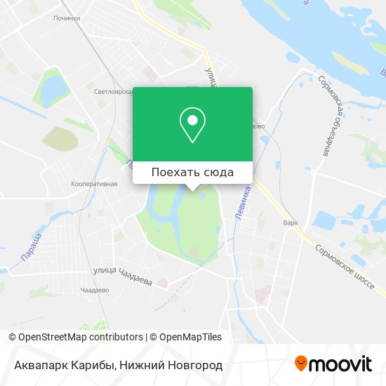 Карта Аквапарк  Карибы