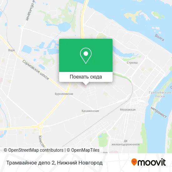 Карта Трамвайное депо 2