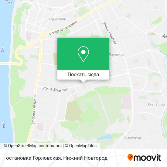 Карта остановка Горловская