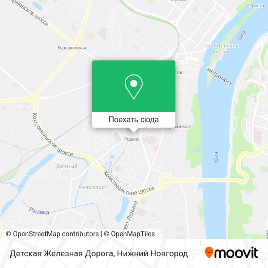 Карта Детская Железная Дорога