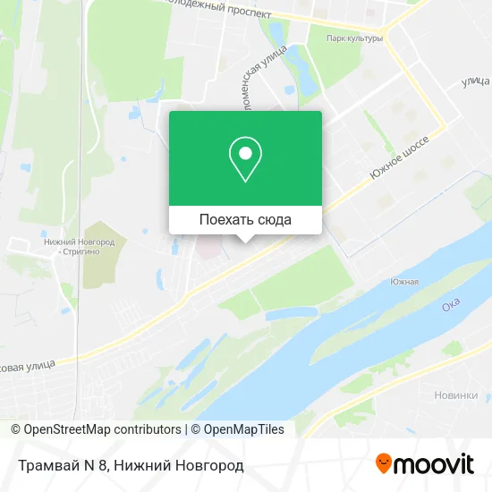 Карта Трамвай N 8