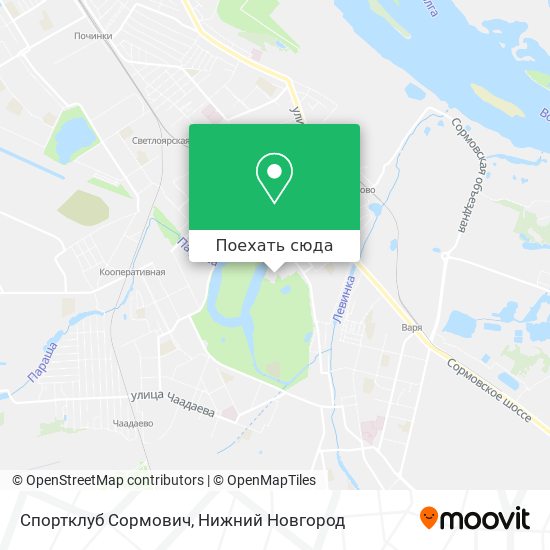 Карта Спортклуб Сормович