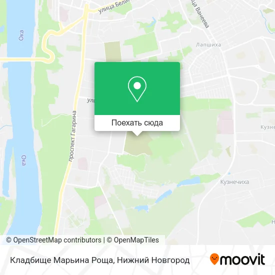 Карта Кладбище  Марьина Роща