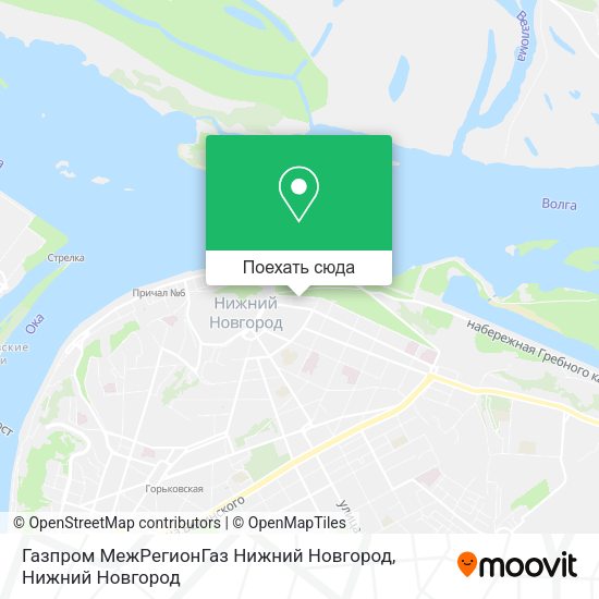 Карта Газпром МежРегионГаз Нижний Новгород