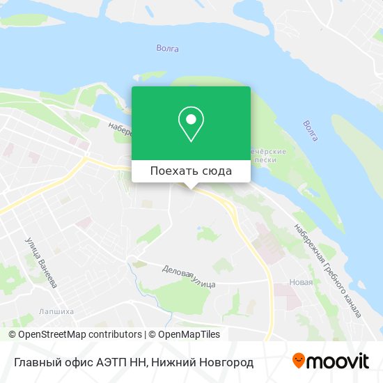 Карта Главный офис АЭТП НН