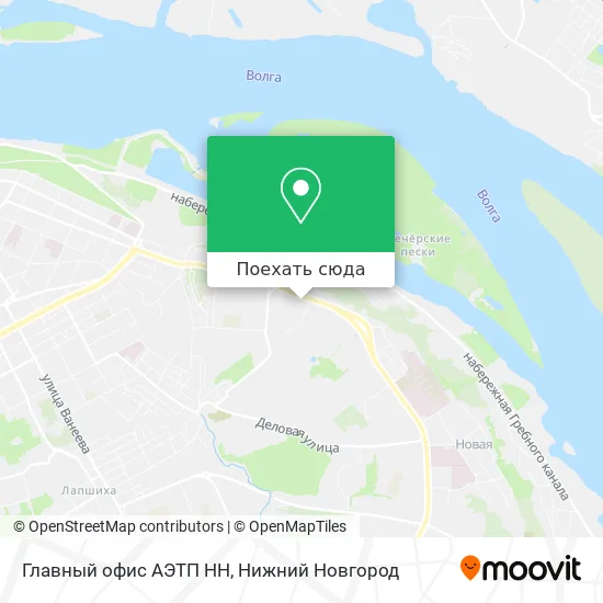 Карта Главный офис АЭТП НН