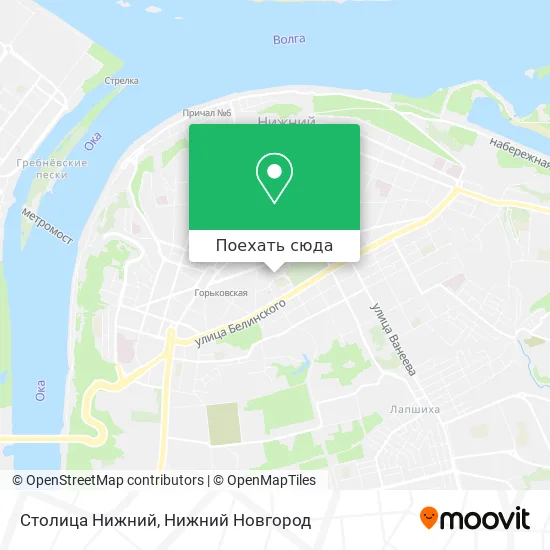 Карта Столица Нижний