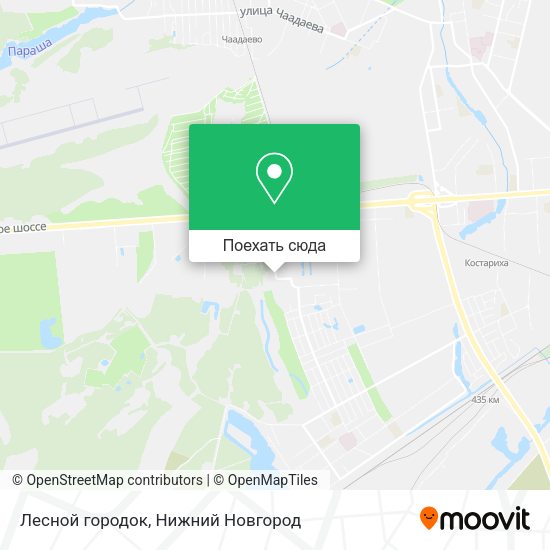 Карта Лесной городок