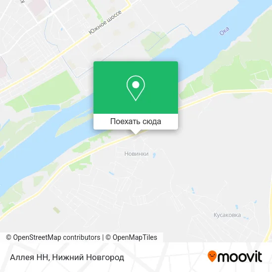 Карта Аллея НН