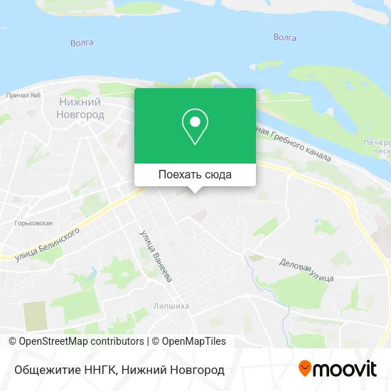 Карта Общежитие ННГК