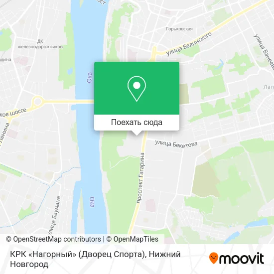 Карта КРК «Нагорный» (Дворец Спорта)