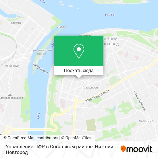 Карта Управление ПФР в Советском районе
