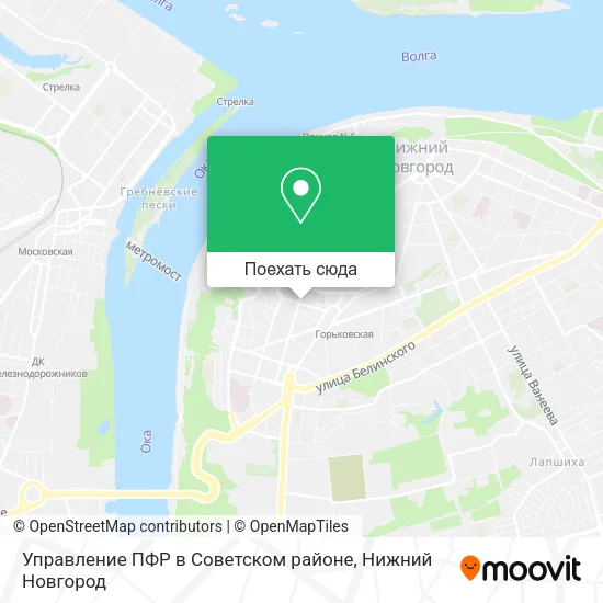 Карта Управление ПФР в Советском районе