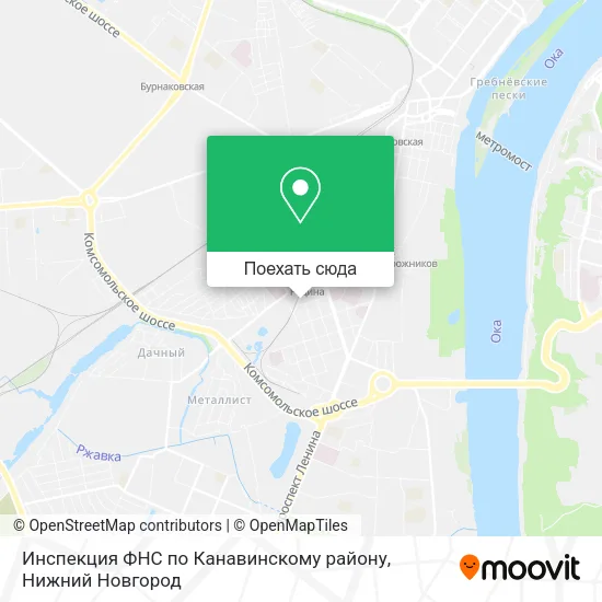 Карта Инспекция ФНС по Канавинскому району