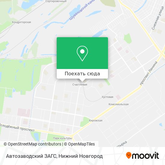 Карта Автозаводский ЗАГС