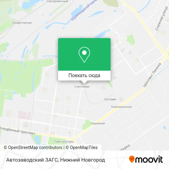 Карта Автозаводский ЗАГС