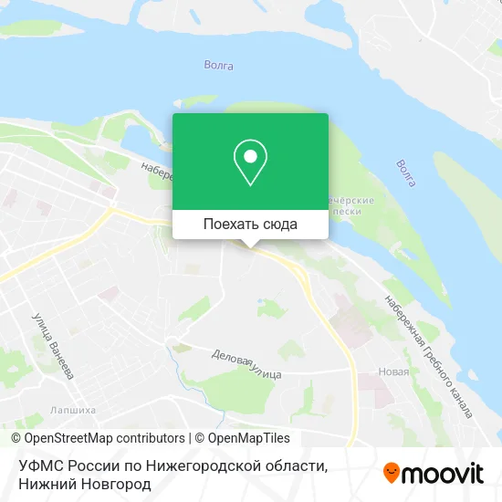 Карта УФМС России по Нижегородской области