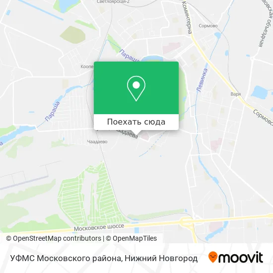 Карта УФМС Московского района