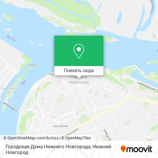 Карта Городская Дума Нижнего Новгорода