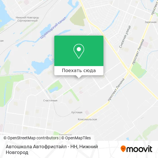Карта Автошкола  Автофристайл - НН