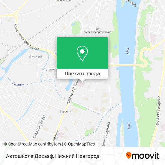 Карта Автошкола Досааф