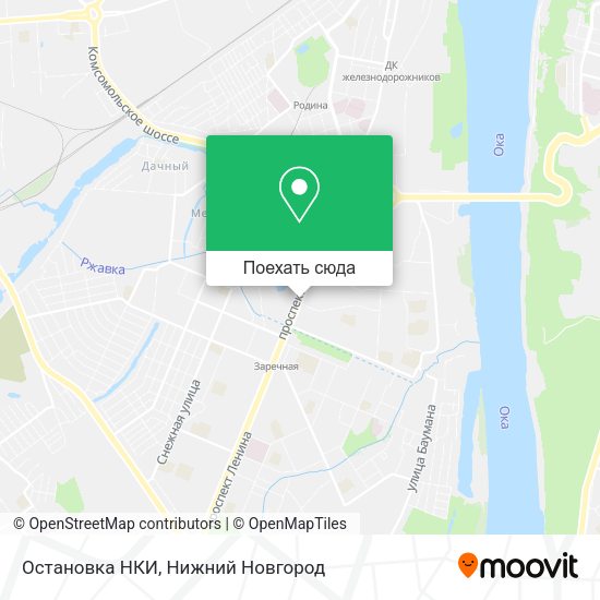 Карта Остановка НКИ