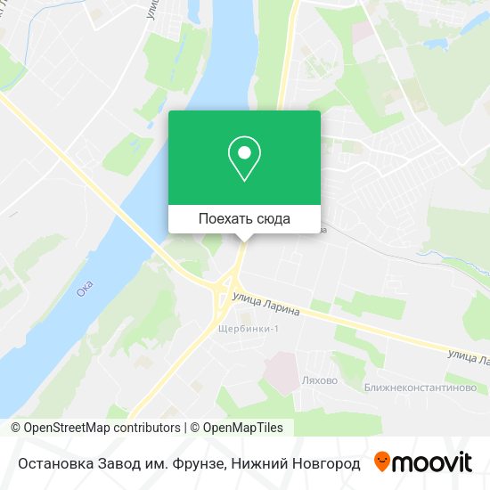 Карта Остановка  Завод им. Фрунзе