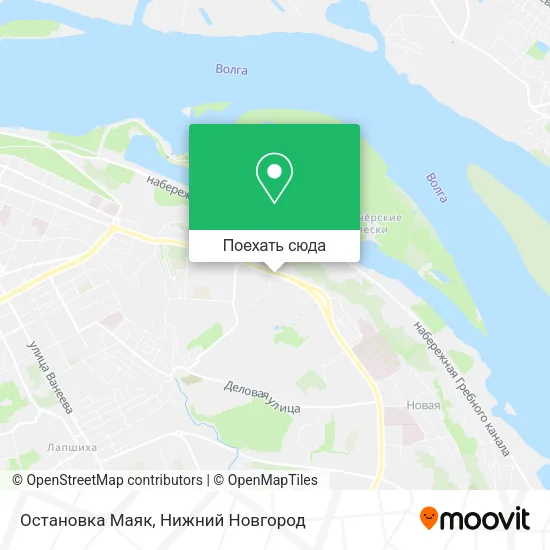 Карта Остановка  Маяк