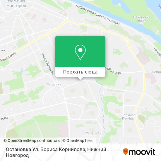 Карта Остановка  Ул. Бориса Корнилова