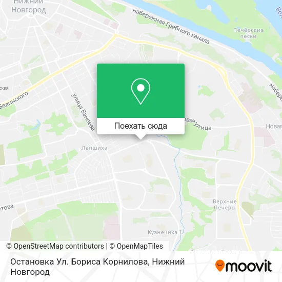 Карта Остановка  Ул. Бориса Корнилова