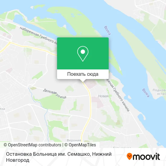 Карта Остановка  Больница им. Семашко