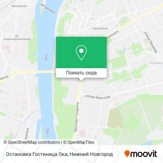 Карта Остановка  Гостиница  Ока