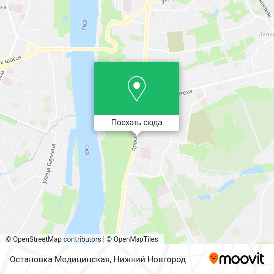 Карта Остановка  Медицинская