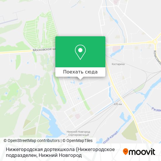Карта Нижегородская дортехшкола