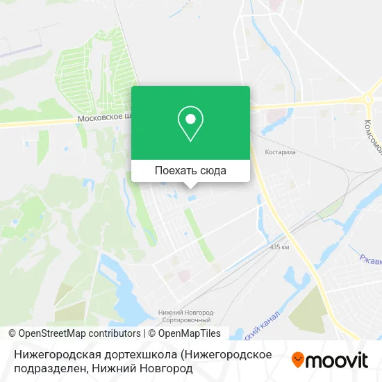 Карта Нижегородская дортехшкола