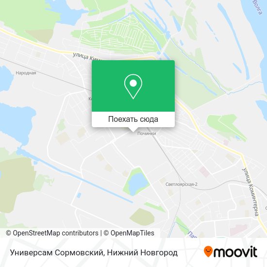 Карта Универсам Сормовский