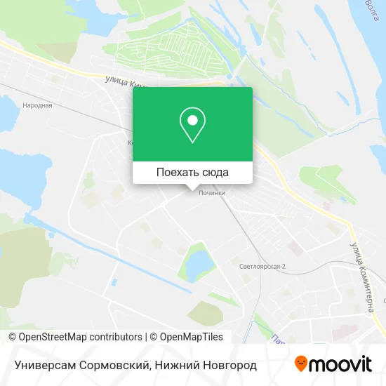 Карта Универсам Сормовский