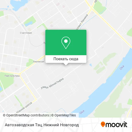 Карта Автозаводская Тэц