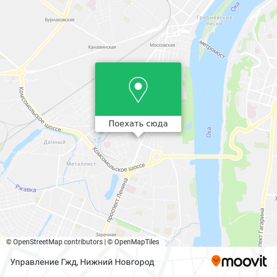 Карта Управление Гжд