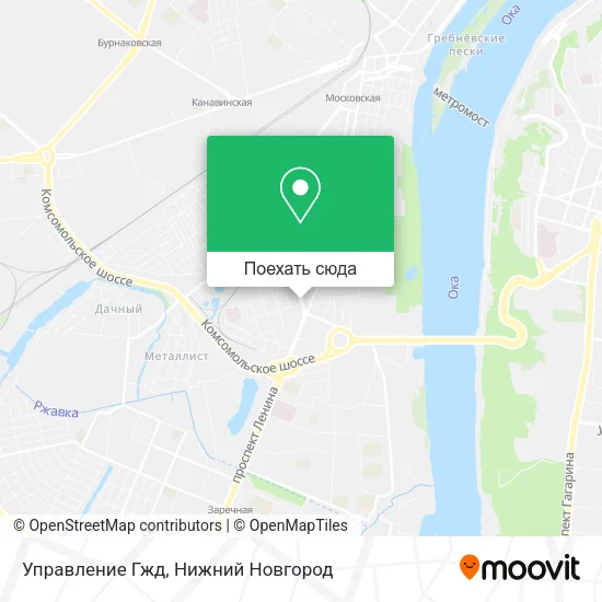 Карта Управление Гжд