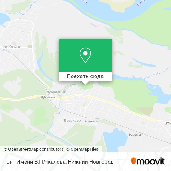 Карта Снт Имени В.П.Чкалова