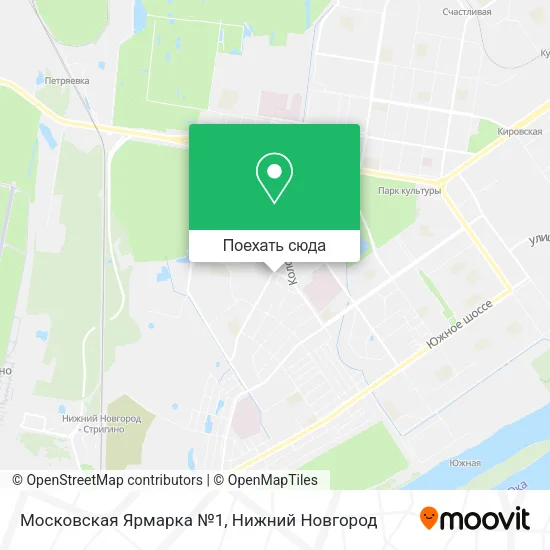 Карта Московская Ярмарка №1