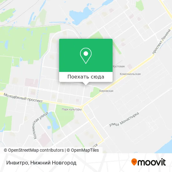 Карта Инвитро