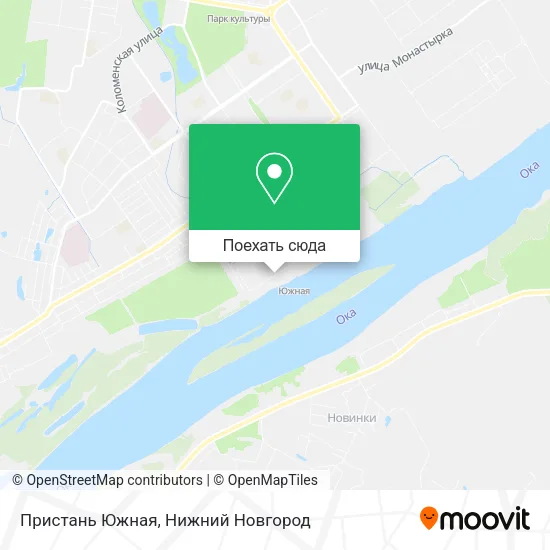 Карта Пристань Южная